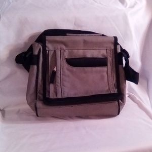 Beige travel bag
